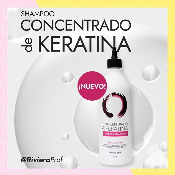 Imagen de Shampoo Con Concentrado de Keratina Ka Cabellos Dañado 750ml