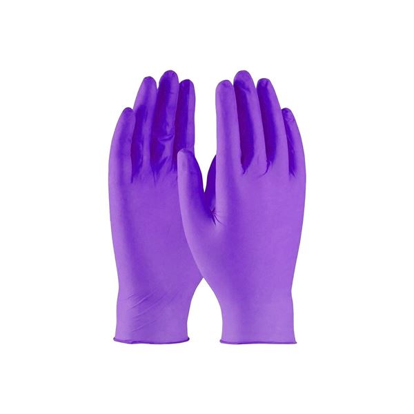 Imagen de Guantes De Nitrilo Descartables Violeta 50 Pares Talle S