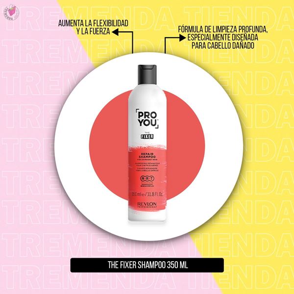 Imagen de Shampoo Reparador Revlon The Fixer Cabellos Dañados 350ml