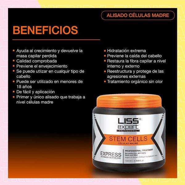 Imagen de Alisado Progresivo Con Celulas Madres Liss Expert 1Kg