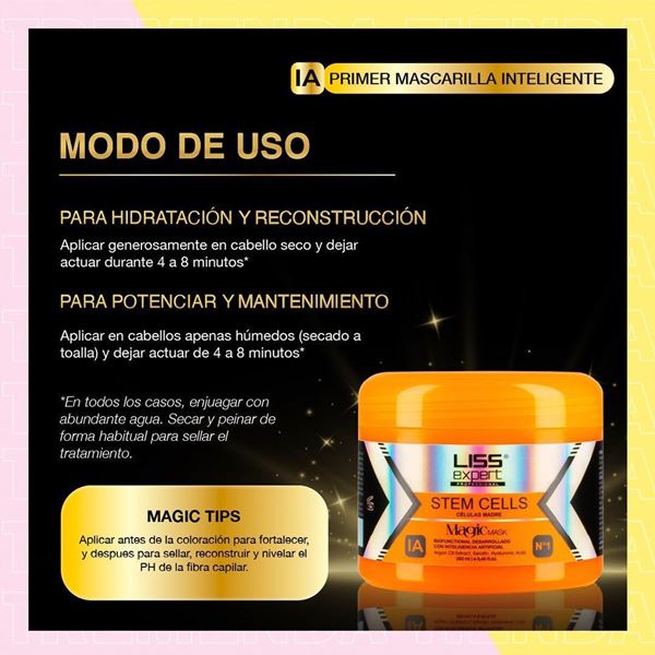 Imagen de Mascara Capilar Liss Expert Células Madres Magic Mask 250ml