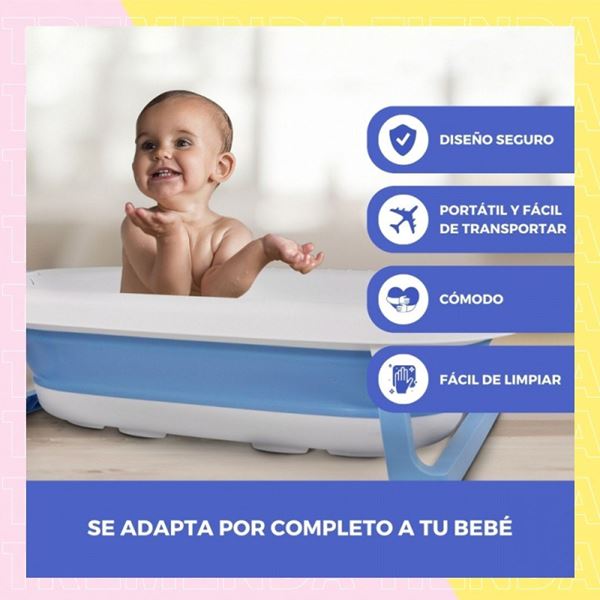 Imagen de Bañera Bañito Baño Ducha Plegable Para Bebes Baby 73cm