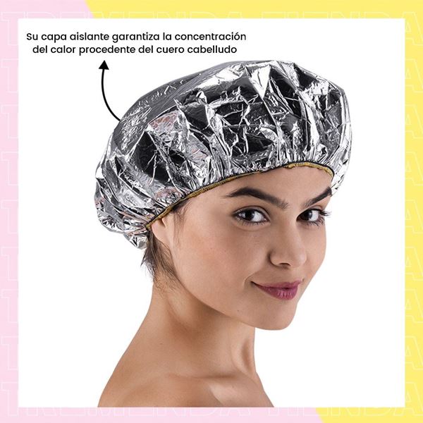 Imagen de Gorra Térmica Metálica De Aluminio Dompel Para Cabellos