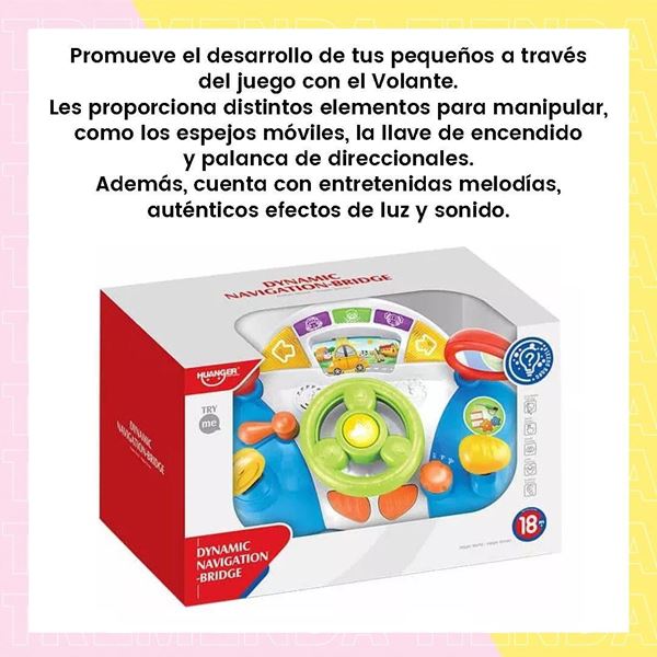 Imagen de Volante Infantil Juguete Con Luz Y Sonido Para Bebé