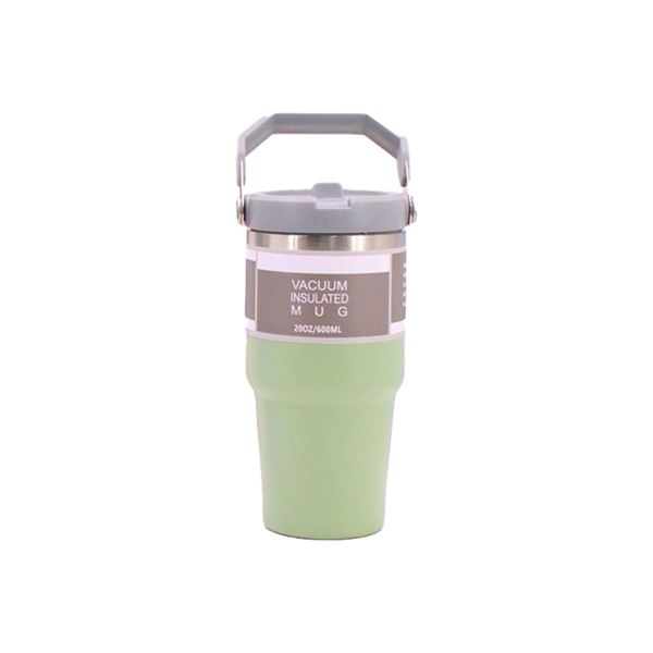 Imagen de Vaso Térmico De Acero Inoxidable Con Pico Y Agarre 600ml