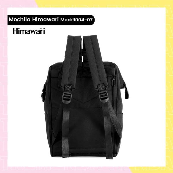 Imagen de Mochila Impermeable Himawari Mod 9004 Con USB Color Negro