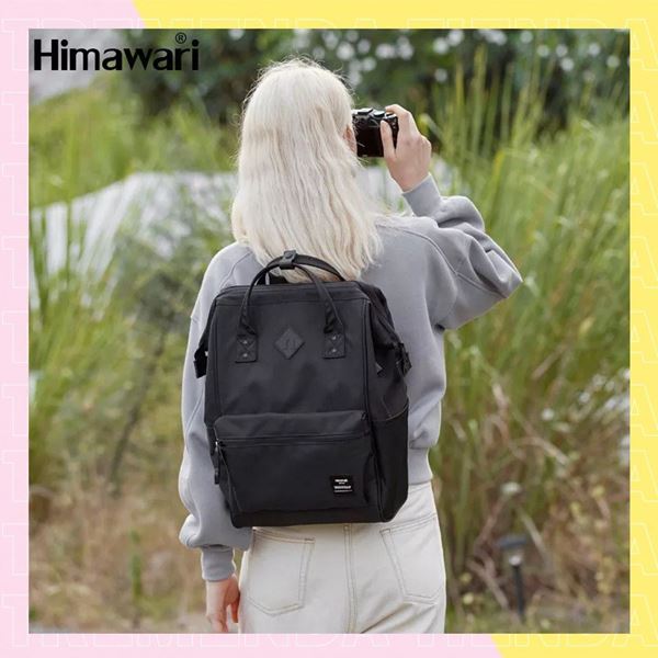 Imagen de Mochila Impermeable Himawari Mod 9004 Con USB Color Negro