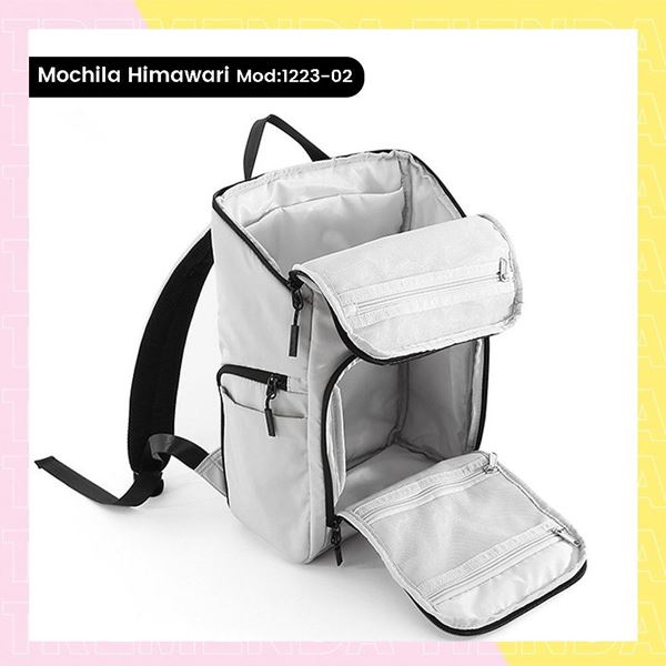 Imagen de Mochila Impermeable Himawari Mod 1223 02 Gris Claro