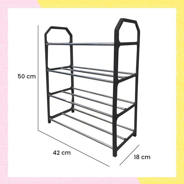 Imagen de Zapatera Organizador Championes 4 Estantes 42 X 50 X 18 Cm