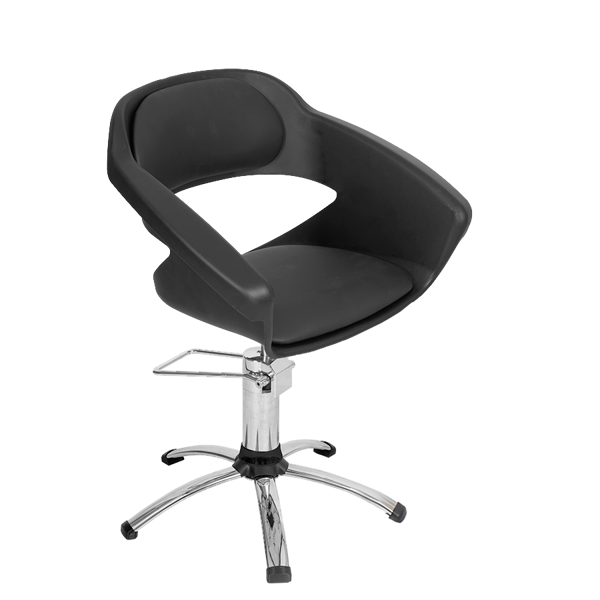 Imagen de Silla Sillón Peluqueria Barbería Hidráulico Primma Dompel Negra	Lisa