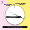 Imagen de Navajin Simple Negro Para Hoja De Afeitar Barberia Peluqueria