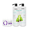 Imagen de Shampoo 1l + Acond. Cabellos Grasos + Keratina Matizadora