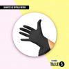 Imagen de Guantes De Nitrilo Talle S Descartables Negro X 10 Pares
