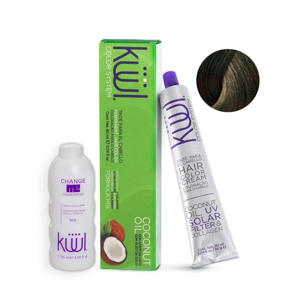 Imagen de Tinta Kuul N°6.1 Con Aceite De Coco + Oxidante Activador