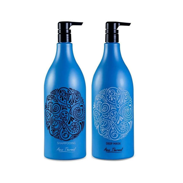 Imagen de Shampoo Sin Sal Aqua Thermal Pro Color 1,5L + Acondicionador Sin Sal Pro Color 1,5L