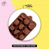 Imagen de Molde De Silicona De Dibujos Surtidos Para Chocolate Postres