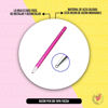 Imagen de Razor Pen Lápiz De Grabados Dibujos Fucsia Para Peluquería