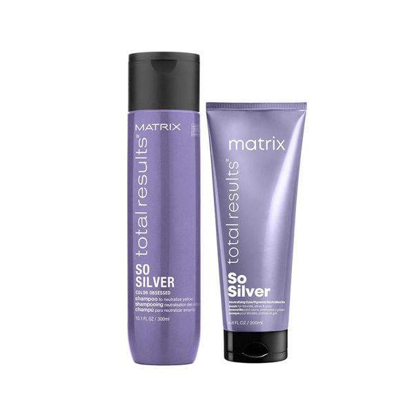 Imagen de Pack Matizador So Silver Matrix  Shampoo Y Mascara