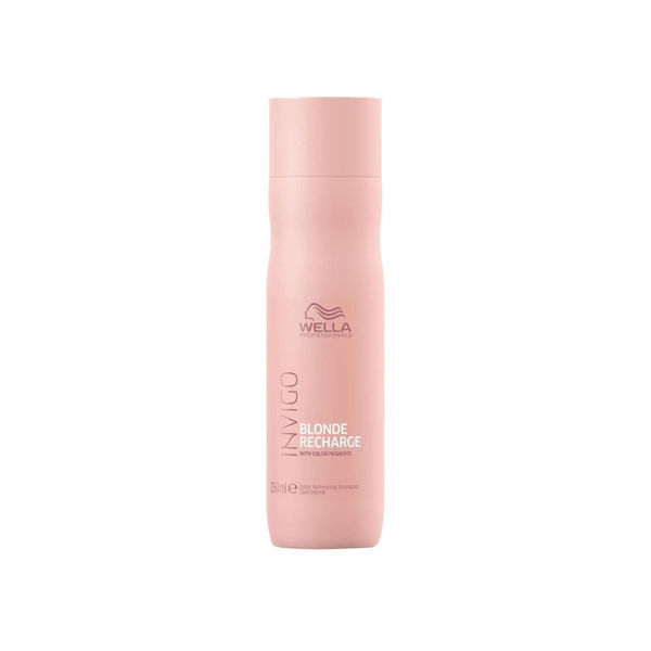 Imagen de Shampoo Wella Invigo Blonde Recharge Cabello Rubio 250ml
