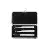 Imagen de Set 3 Pinzas Metal Dompel Para Extenciones De Pestañas
