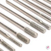 Imagen de Set 30 Mechas Puntas Metal Para Torno Manicuria Pedicuria