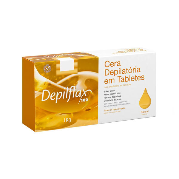 Imagen de Cera Depilatoria Depilflax Natural Todo Tipo De Pieles  1Kg