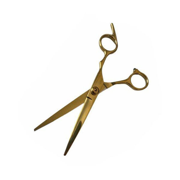 Imagen de Tijera De Corte Recta Gold 6" Pulgadas Profesional Barberia