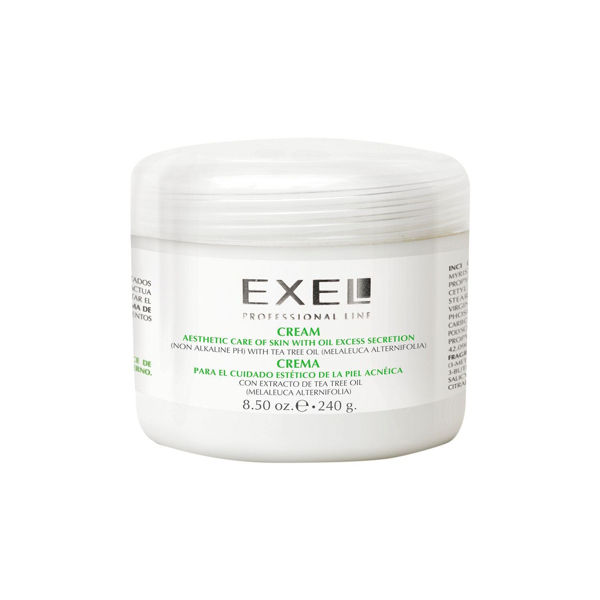 Imagen de Crema Para Cuidado De La Piel Grasosa Acneica Exel 240gr