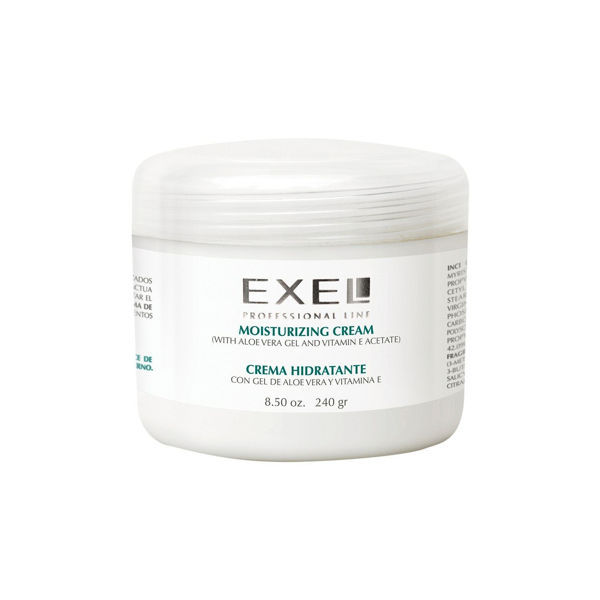 Imagen de Crema Hidratante Exel Con Gel De Aloe Vera Y Vitamina E 240gr