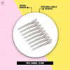 Imagen de Pinza De Aluminio Para Cabello Por 25 Unidades Peluqueria