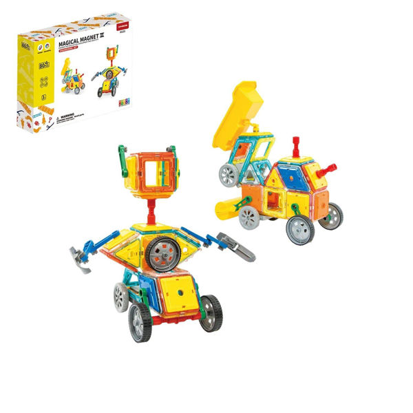 Imagen de Juego Para Armar De 80 Piezas Figuras Magnética Construcción