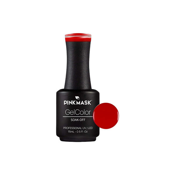 Imagen de Esmalte Para Uñas Gel Semipermanente Pink Mask Rojo Volcano