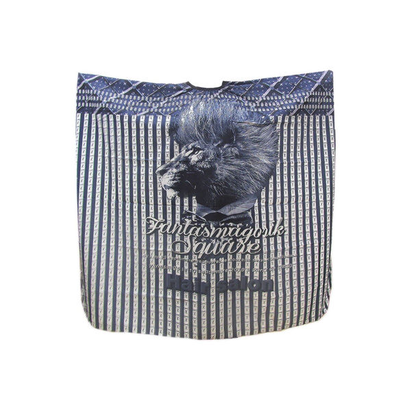 Imagen de Capa De Corte De Pelo Barberia Peluqueria Diseño León Azul
