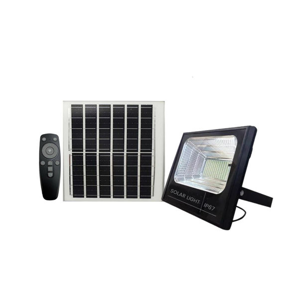 Imagen de Reflector Foco Led 200W Para Exterior Con Sensor Panel Solar