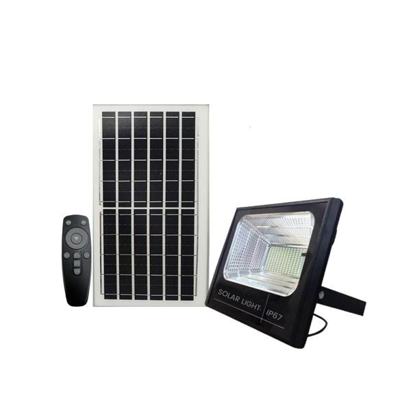 Imagen de Reflector Foco Led 60W Para Exterior Con Sensor Panel Solar