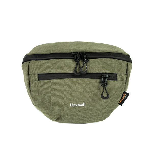 Imagen de Riñonera Cartera Impermeable Himawari Mod 1019B Verde Militar