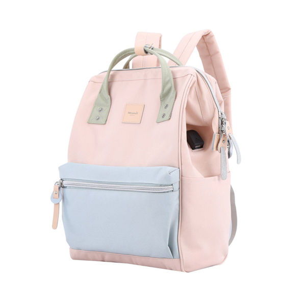Imagen de Mochila Bolso Impermeable Himawari Mod 1881 Rosa Con USB