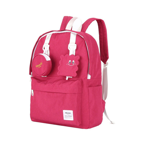 Imagen de Mochila Impermeable Himawari Con Monedero Mod 0422 Fucsia