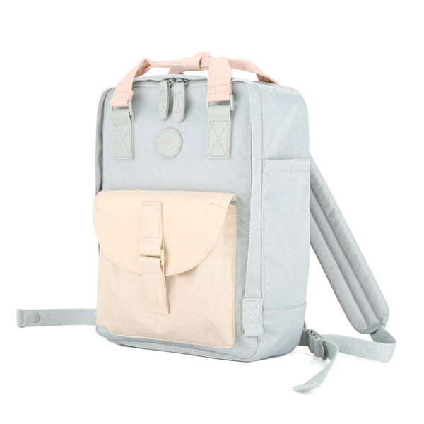 Imagen de Mochila Impermeable Himawari Mod 200 Color Celeste Y Beige