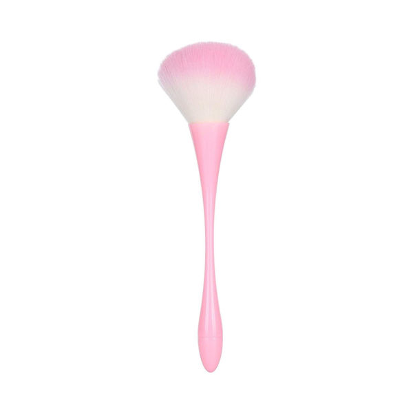Imagen de Brocha Rosada Sintetica Saca Polvillo Mango Fino 22cm