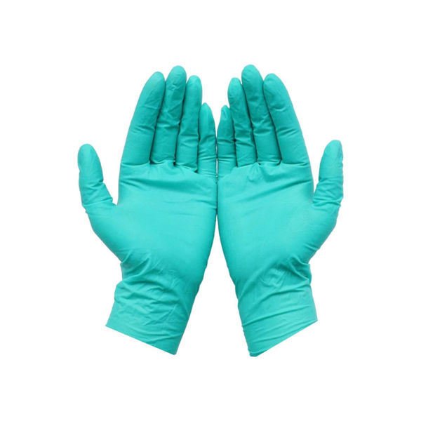Imagen de Guantes De Nitrilo Descartables Verde 50 Pares Talle M