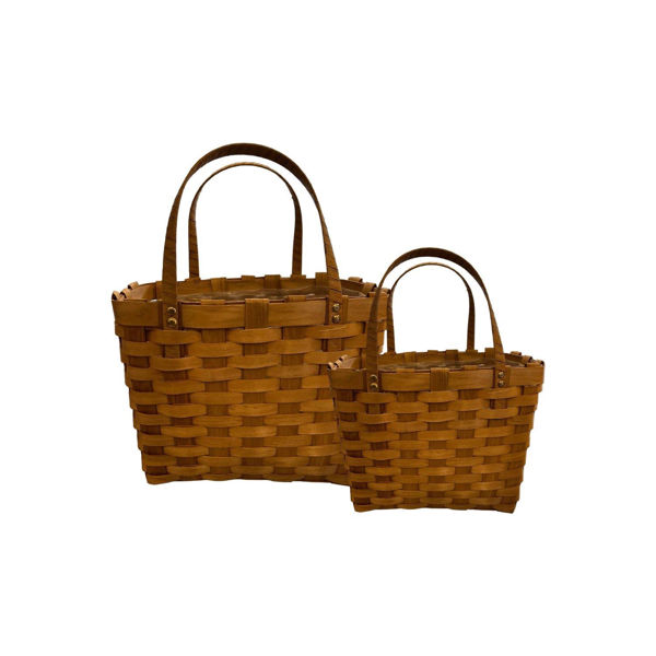 Imagen de Set 2 Bolsos De Fibra Con Asa Y Protector Interior Picnic