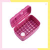 Imagen de Maletin Organizador Para 34 Esmaltes Y Acetona Rosa Dompel