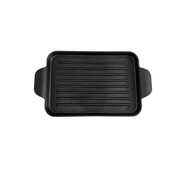 Imagen de Plancha Sarten Bifera Grill Acanalada De Hierro Con Asa 26cm