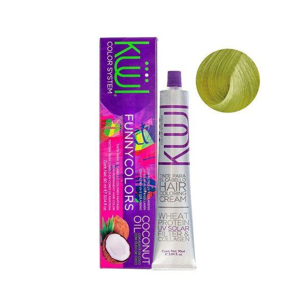 Imagen de Tinta Semipermanente Kuul FunnyColors Fantasia Verde Pera 90ml