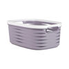Imagen de Canasto Organizador Plástico Pvc Con Asas Grande 44cm X 30cm X 17cm