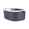 Imagen de Canasto Organizador Plástico Pvc Con Asas Grande 44cm X 30cm X 17cm