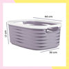 Imagen de Canasto Organizador Plástico Pvc Con Asas Grande 44cm X 30cm X 17cm