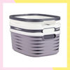 Imagen de Canasto Organizador Plástico Pvc Con Asas Grande 44cm X 30cm X 17cm