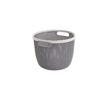 Imagen de Canasto Organizador Redondo Plastico Pvc Con Asas 19X14cm